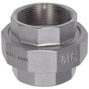 Threaded Fitting, Rustfri, ISO 4144, Union m/teflon pak., 1/2", AISI316