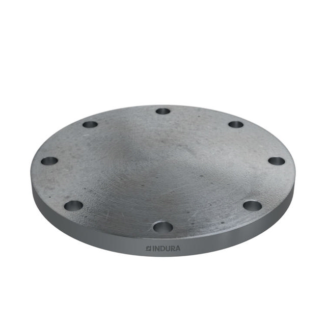 Flanges, HDG, Sort, EN 1092-1, Blindflange, T:05, PN10, A, DN200, S235JR, 1.0038, 