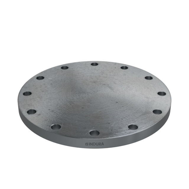 Flanges, HDG, Sort, EN 1092-1, Blindflange, T:05, PN10, A, DN250, S235JR, 1.0038, 