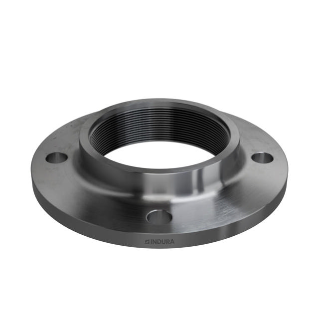 Flanges, Sort, EN 1092-1, Gevindflange, T:13, PN6, B1, DN100, 4", P250GH, 1.0460, 