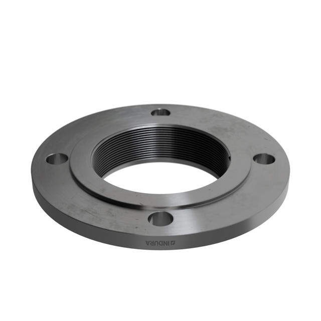 Flanges, Sort, EN 1092-1, Gevindflange, T:13, PN6, B1, DN100, 4", P250GH, 1.0460, 