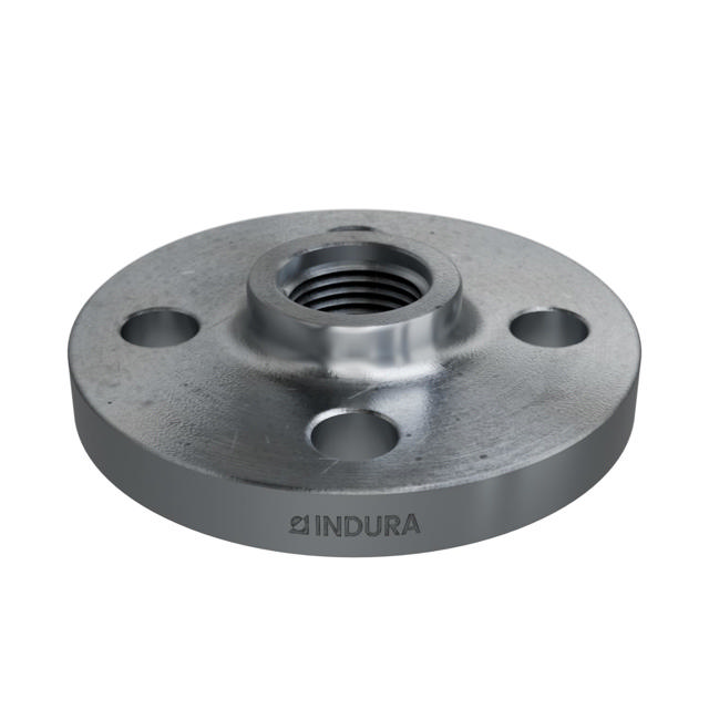 Flanges, HDG, Sort, EN 1092-1, Gevindflange, T:13, PN6, B1, DN15, 1/2", P250GH, 1.0460, 