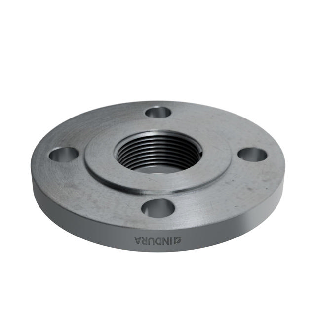 Flanges, HDG, Sort, EN 1092-1, Gevindflange, T:13, PN6, B1, DN32, 1 1/4", P250GH, 1.0460, 