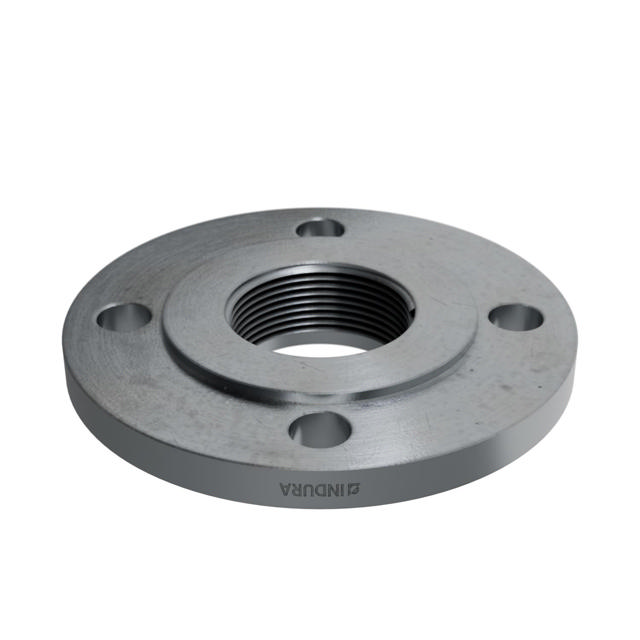 Flanges, HDG, Sort, EN 1092-1, Gevindflange, T:13, PN6, B1, DN40, 1 1/2", P250GH, 1.0460, 