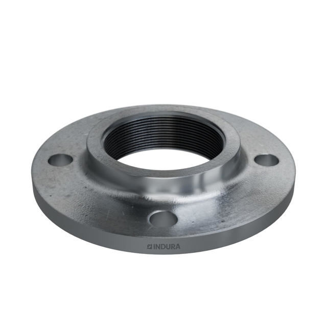 Flanges, HDG, Sort, EN 1092-1, Gevindflange, T:13, PN6, B1, DN80, 3", P250GH, 1.0460, 
