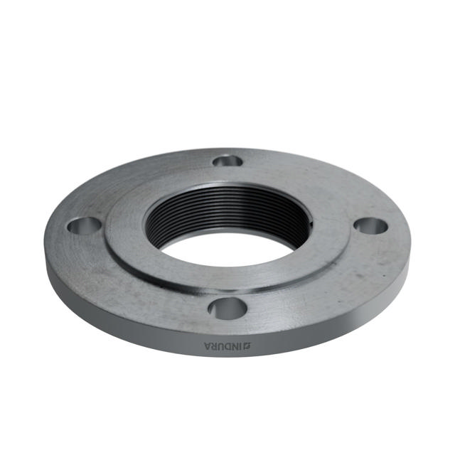 Flanges, HDG, Sort, EN 1092-1, Gevindflange, T:13, PN6, B1, DN80, 3", P250GH, 1.0460, 