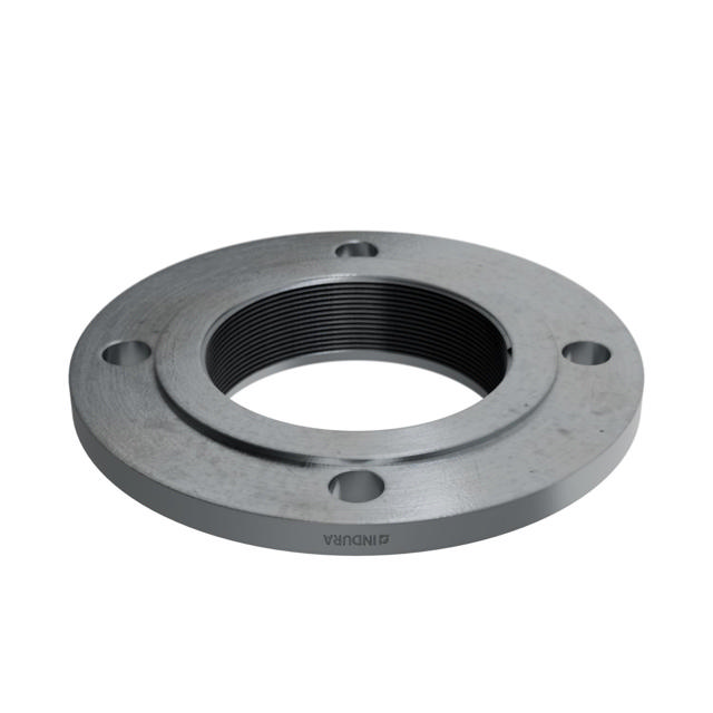 Flanges, HDG, Sort, EN 1092-1, Gevindflange, T:13, PN6, B1, DN100, 4", P250GH, 1.0460, 