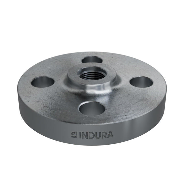 Flanges, HDG, Sort, EN 1092-1, Gevindflange, T:13, PN10-40, B1, DN10, 3/8", P250GH, 1.0460, 