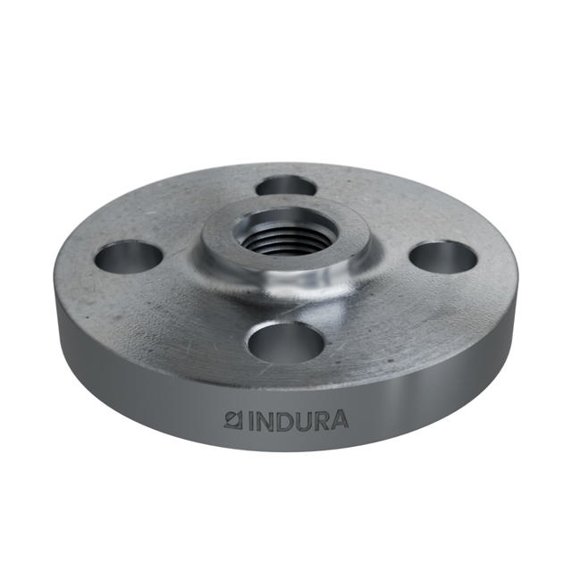 Flanges, HDG, Sort, DIN, 2566, Gevindflange, PN10-16, DN15, 1/2", P250GH, 1.0460