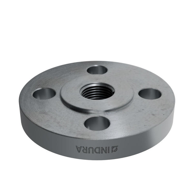 Flanges, HDG, Sort, EN 1092-1, Gevindflange, T:13, PN10-40, B1, DN15, 1/2", P250GH, 1.0460, 