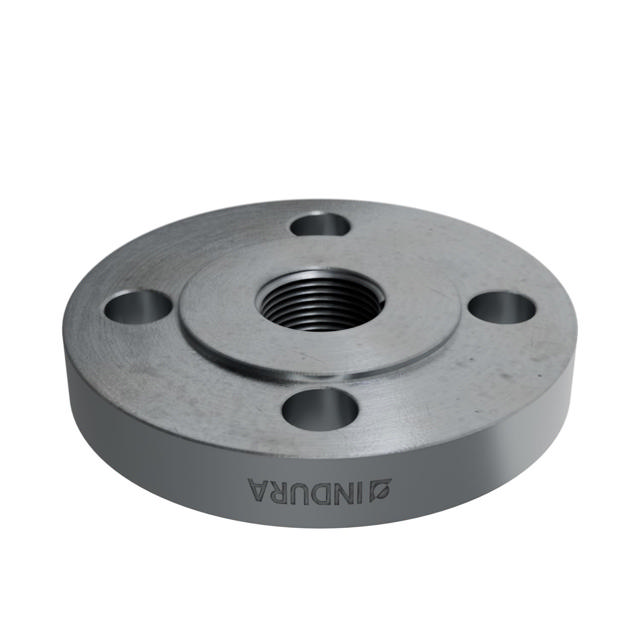 Flanges, HDG, Sort, DIN, 2566, Gevindflange, PN10-16, DN20, 3/4", P250GH, 1.0460