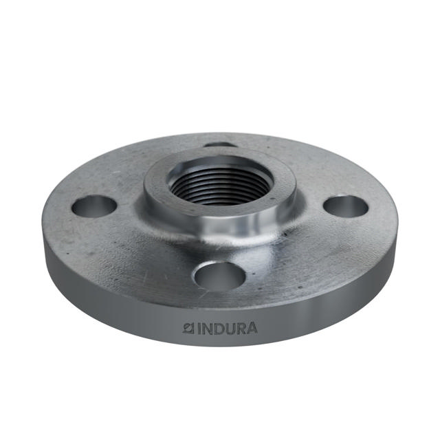 Flanges, HDG, Sort, DIN, 2566, Gevindflange, PN10-16, DN32, 1 1/4", P250GH, 1.0460