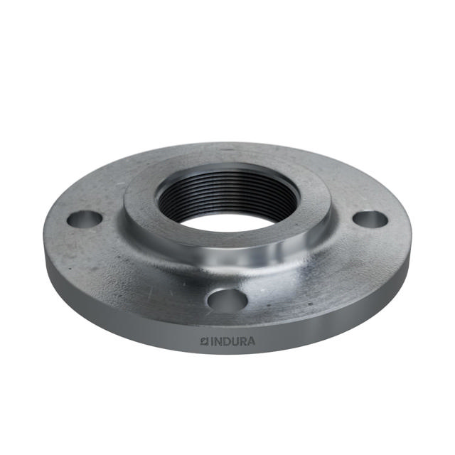 Flanges, HDG, Sort, DIN, 2566, Gevindflange, PN10-16, DN65, 2 1/2", P250GH, 1.0460