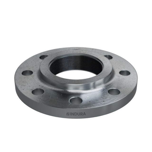 Flanges, HDG, Sort, EN 1092-1, Gevindflange, T:13, PN10-16, B1, DN80, 3", P250GH, 1.0460, 