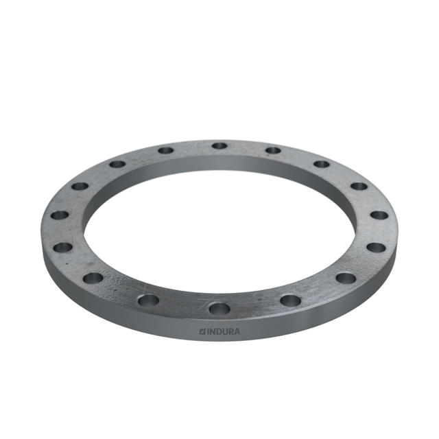 Flanges, HDG, Sort, EN 1092-1, Løsflange, T:02, PN16, A, DN400, 400,0, S235JR, 1.0038, 