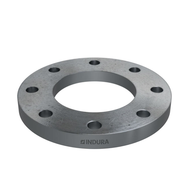 Flanges, HDG, Sort, EN 1092-1, Løsflange, T:02, PN10-16, A, DN100, 114,3, S235JR, 1.0038, ISO