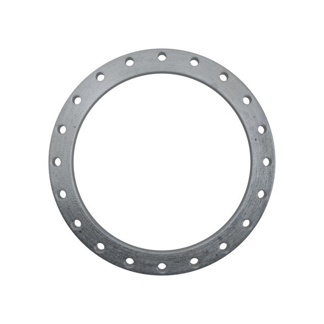 Flanges, HDG, Sort, EN 1092-1, Løsflange, T:02, PN10, A, DN600, 610,0, S235JR, 1.0038, ISO