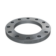 Flanges, HDG, Sort, EN 1092-1, Løsflange, T:02, PN25, A, DN200, 219,1, S235JR, 1.0038, ISO