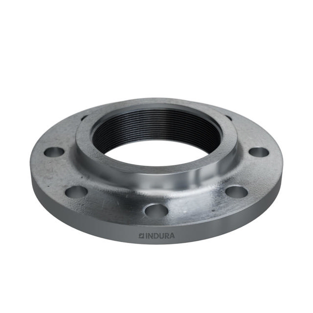 Flanges, Cynkowane ogniowo, Stal węglowa, EN 1092-1, Kołnierz gwintowany, T:13, PN10-16, B1, DN100, 4", S235JR, 1.0038, 
