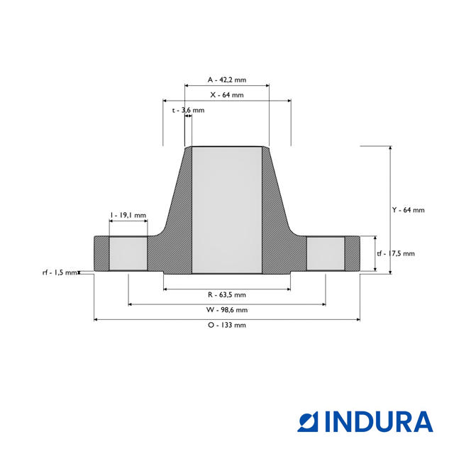 Welding neck Flansch