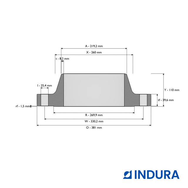 Welding neck Flansch