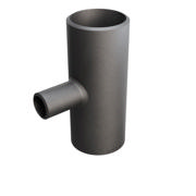 Butt-Weld Fitting, Stal węglowa, EN10253-2, T:A, Trójnik, 48,3/21,3, P235GH-TC1, 1.0345