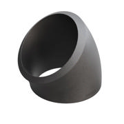 Butt-Weld Fitting, Sort, ASME B16.9, Svejsebøjning, 1 1/2", A-234 WPB