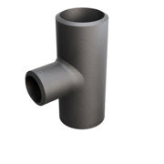 Butt-Weld Fitting, Sort, ASME B16.9, Tee, 1 1/2"/1", A-234 WPB