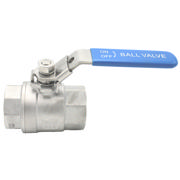 Valves, EN12266, 2-delt kuglehane, 2", CF8M-1.4408