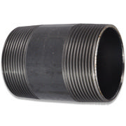 Threaded Fitting, Sort, EN 10241, Nippelrør, 3/8"