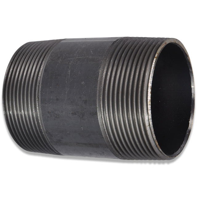 Threaded Fitting, Sort, EN 10241, Nippelrør, 3/8"