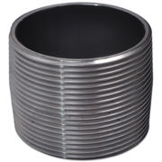 Threaded Fitting, Sort, EN 10241, Nippelrør Sammenskåret, 3/8"