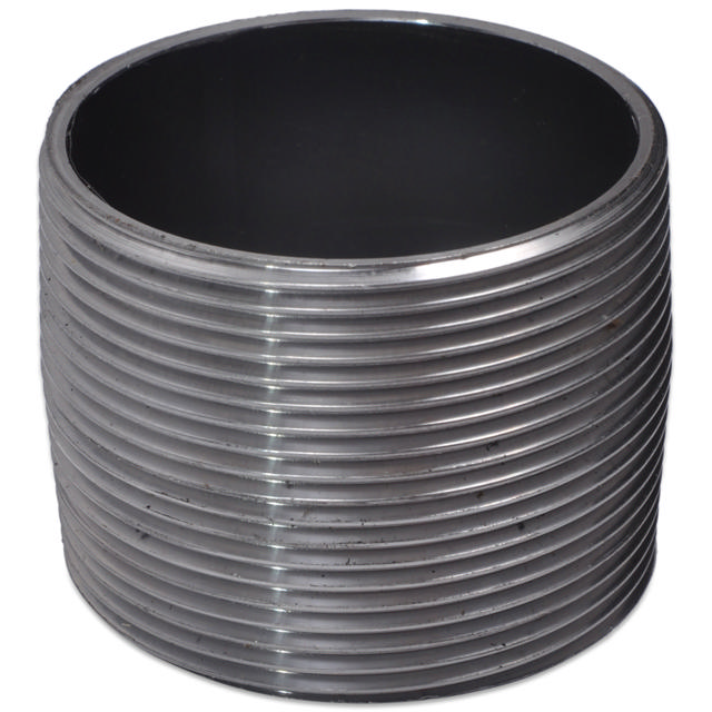 Threaded Fitting, Sort, EN 10241, Nippelrør Sammenskåret, 1/8"