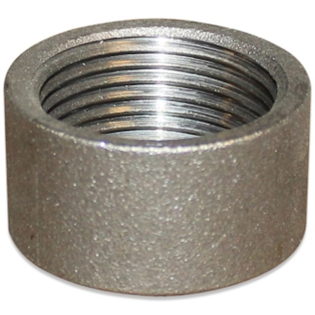 Threaded Fitting, Sort, EN 10241, T:M, Muffe 1/2 længde, 1/8"