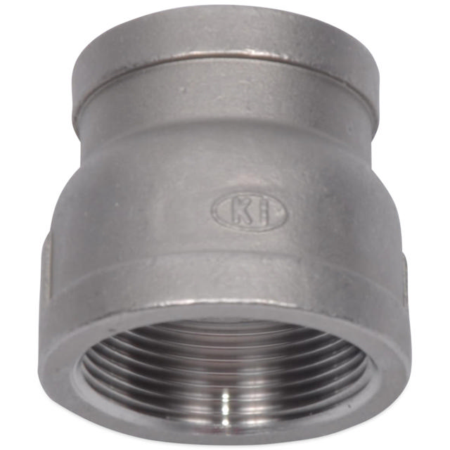 Threaded Fitting, Rustfri, ISO 4144, Form. muffe, 1/4"/1/8", AISI316
