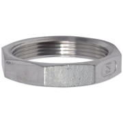 Threaded Fitting, Stainless, ISO 4144, Nut, 3/4", AISI316