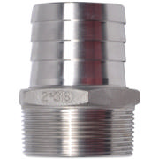 Threaded Fitting, Rustfri, GB/T6414 CT-6, Slangenippel, 1/2"
