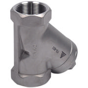 Valves, ASME B16.34, Screwed End Y-strainer, 2", CF8M-1.4408