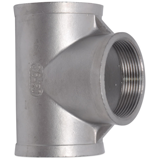Threaded Fitting, Rustfri, ISO 4144, Tee, 1/8", AISI316