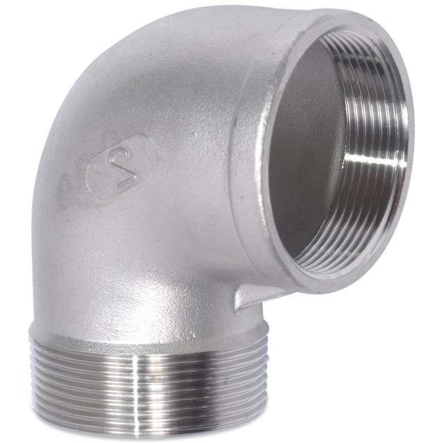 Threaded Fitting, Rustfri, ISO 4144, Vinkel, 1/8", AISI316