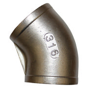 Threaded Fitting, Rustfri, ISO 4144, Vinkel, 3", AISI316