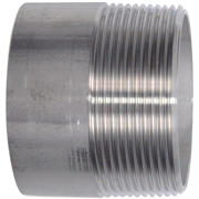 Threaded Fitting, Rustfri, EN 10241, Svejsenippel, 1/2"