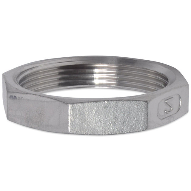 Threaded Fitting, Rustfri, ISO 4144, Kontramøtrik, 1/8", AISI316