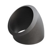 Butt-Weld Fitting, Sort, ASME B16.9, Svejsebøjning, 2", A-234 WPB